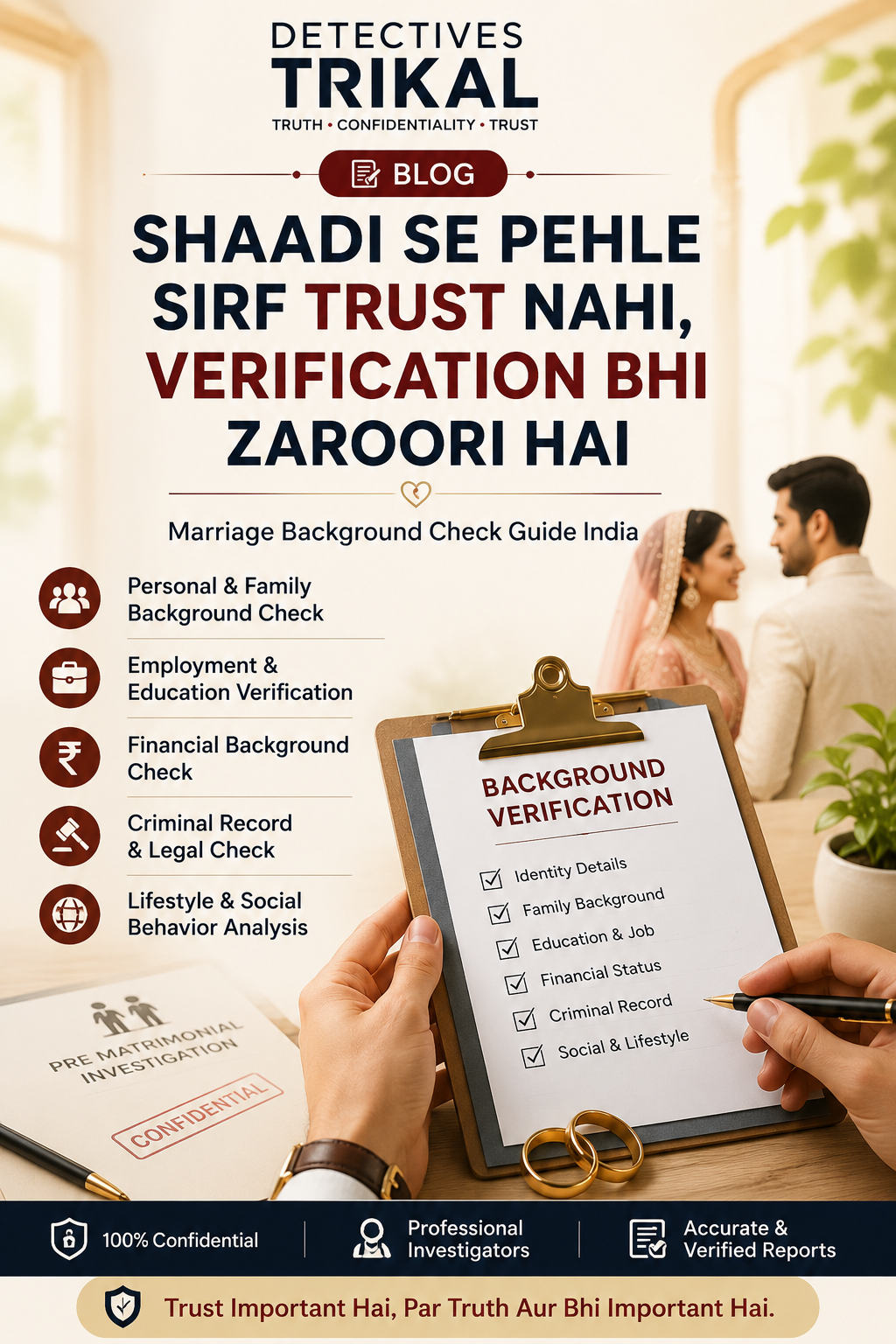 Shaadi Se Pehle Sirf Trust Nahi, Verification Bhi Zaroori Hai